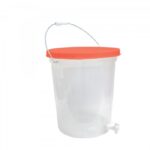 BALDE TRANSPARENTE 20 LTS CON TAPA Y CAÑO