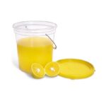 BALDE TRANSPARENTE 4 LTS CON TAPA