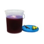 BALDE TRANSPARENTE 8 LTS CON TAPA