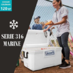 COOLER COLEMAN 120 QT 113.6 LTS. BLANCO- 316 SERIES - Imagen 4