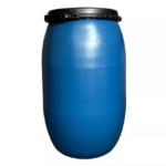 BIDON INDUSTRIAL CON TAPA Y SUNCHO 170 LTS