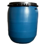 BIDON INDUSTRIAL CON TAPA Y SUNCHO 80 LTS